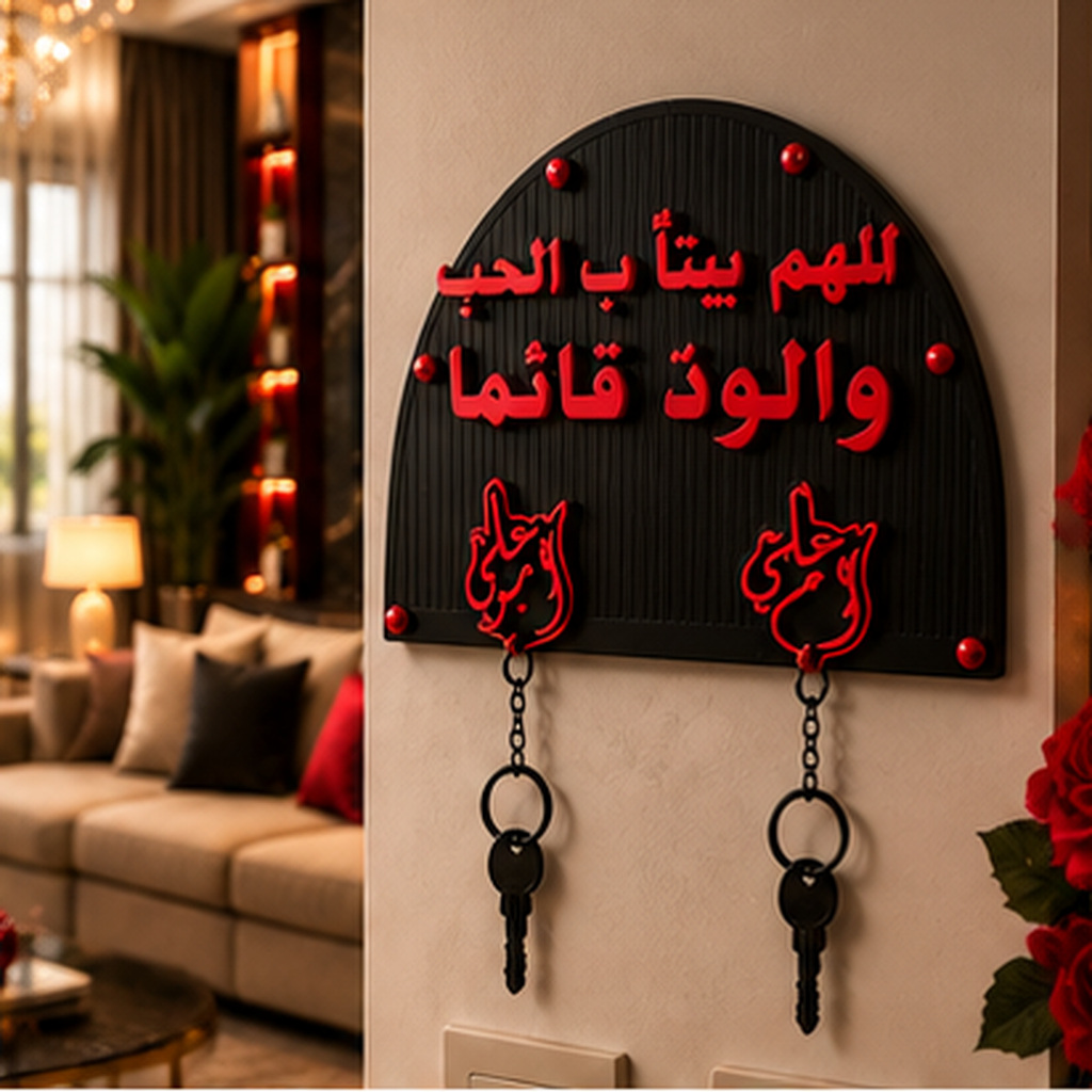 تعليقة مفاتيح بيتنا بالحب – تصميم فاخر - Online Gifts